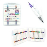 Набір скетчмаркерів акрилових Металік Aodemei 24 шт 48 кольорів 6146-24M