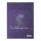 Папка на гумках, А4, матовий непрозорий пластик, Arabeski, фіолетовий