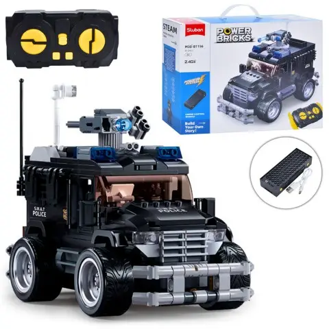 Конструктор Штурмова машина, M38-B1156, 412 деталей, на радіокеруванні, 38x29x10 см