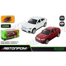 Машина мет. АВТОПРОМ 1:43 BMW X6, 3 кольор., відкр.двері, кор. 14,5 * 6,5 * 7см /96-2/