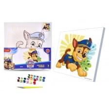Картина за номерами для дітей Qbee "Щенячий патруль: Гончик" 30х30 см QB913-011