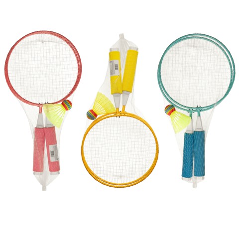 Набір для бадмінтону дитячий BT-BPS-0086, 2 ракетки 43 см, воланчик, у сітці (В асортименті)