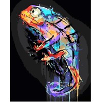 Набір для розпису по номерах Хамелеон, Strateg, 30x40 см, SS6774