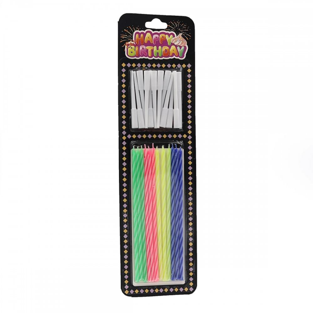 Набір свічок для торта "Candle" 12шт., блістер 1шт/єтік