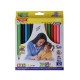 Олівці кольорові ZiBi Baby Line Jumbo, 12 кольорів, з точилкою