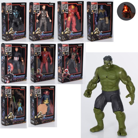 Фігурки для гри Месники, супергерой, 16 см, світло, 13x20x5 см (В асортименті)