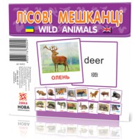 Картки міні Лісові мешканці, 110x110 мм (українською), 39