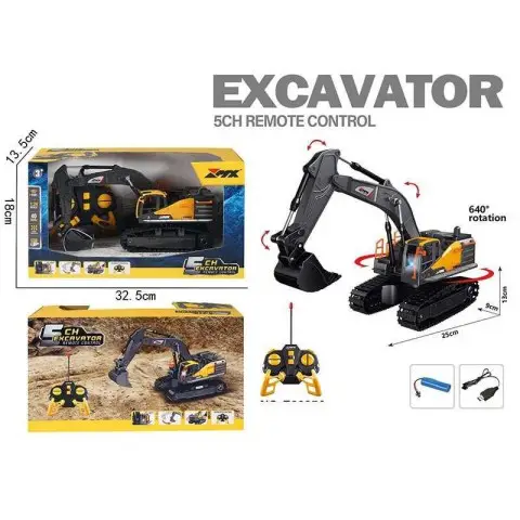 Екскаватор на радіокеруванні масштаб 1:24 гусеничний хід рухома платформа Z6825A