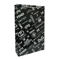 Подарунковий пакет, 150 г/м², Брендовий, 16x26x6.5 см, 6 шт. в упаковці