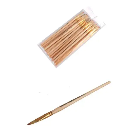 Пензель нейлон плоский, 25 шт. в упаковці, 5-N-BP