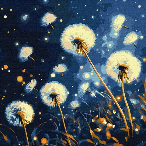 Набір для розпису Кульбаби, 40x40 см, КНО3314