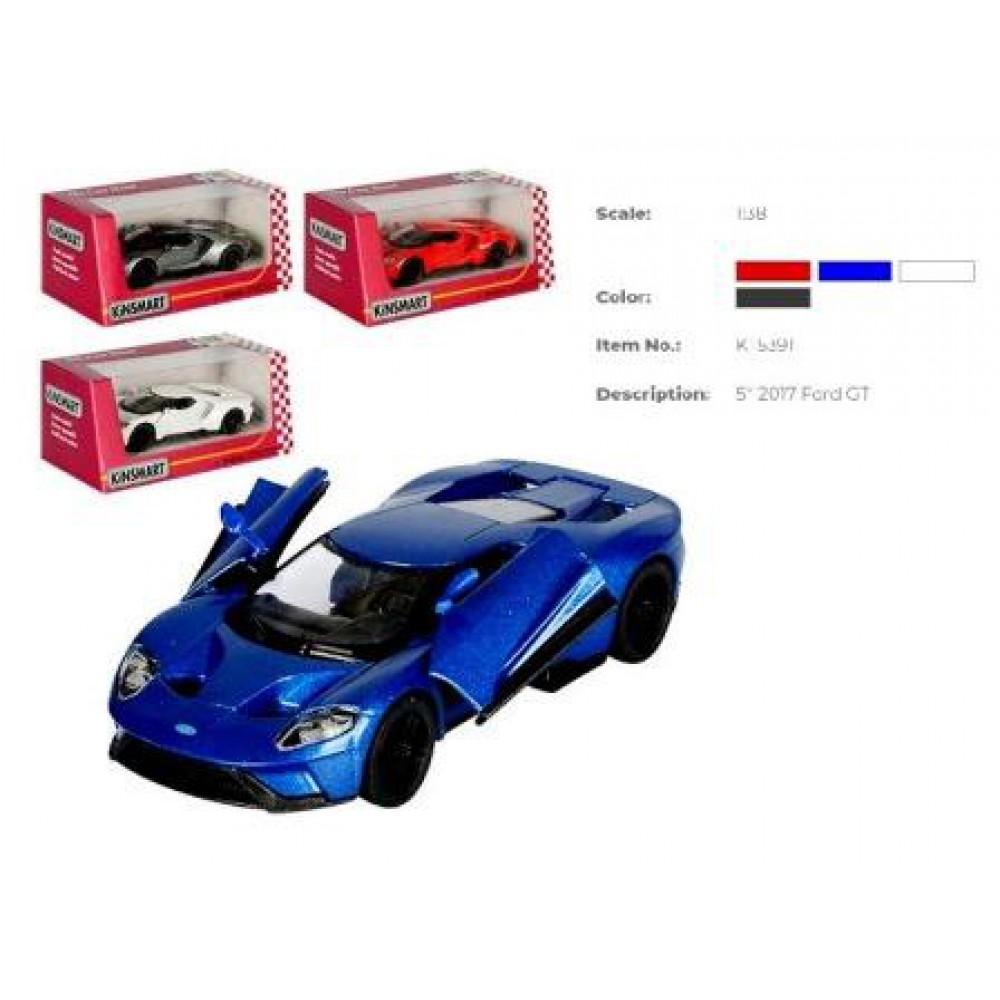 Модель легкова FORD GT 5'' KT5391W метал.інерц.відкр.дв.4кол.кор./96/