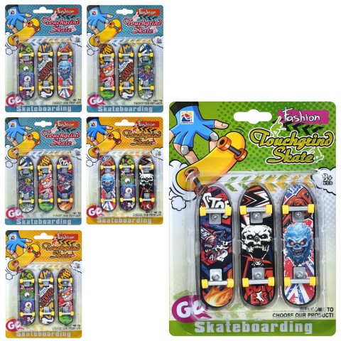 Набір фінгербордів, 3 міні-скейти 9.7 см (В асортименті)