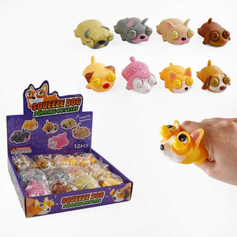 Гра антистрес, гума, звірятко витріщає очі, C68810