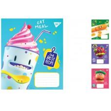 Тетради ученические 12 листов линия Yes Eat meal, 25 шт. в упаковке
