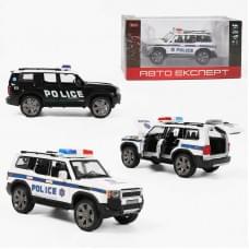 Джип "Авто Експерт", "Поліція", металопластик, масштаб 1:22, світло, звук, інерція, відчиняються двері, багажник та капот, в кор. /36-2/