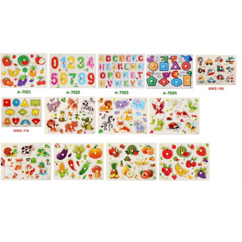 Вкладиші дерев’яні, ручка-тримач, C73257 (В асортименті)