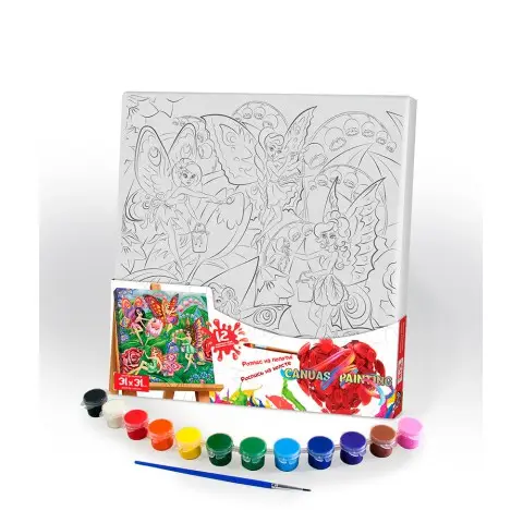 Розпис на полотні Феї, 31x31 см, Сюжет №5, PX-05-05