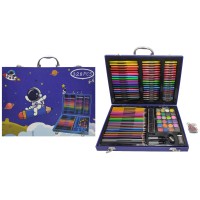 Набір художній для малювання 128 предметів Космонавт у валізі, 35.5x25x5.5 см