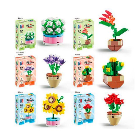 Конструктор Квіти в горщику, 123-935, від 36 деталей