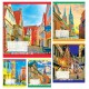 Зошити учнівські 60 аркушів клітинка Тверда Міста, 10 шт. в упаковці