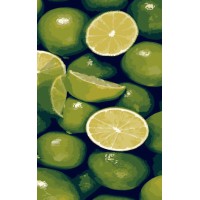 Набір для розпису по номерах Яскравий лайм, Strateg, 50x25 см, WW003