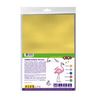 Фоаміран металізований із клейким шаром KIDS Line, 2 мм, А4, 5 аркушів в упаковці (В асортименті)