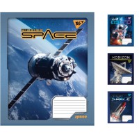 Зошити учнівські 36 аркушів клітинка. YES Space 15 шт. в упаковці