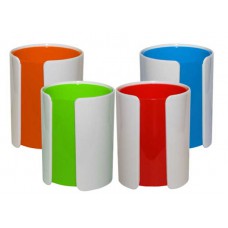 Підставка для ручок пластикова яркі кольори 4 кольори