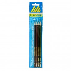 Набір олівців графітових hb, boss, ассорті, без ластику, по 4шт. В блістері