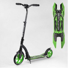Самокат алюмінієвий best scooter зелений 52266