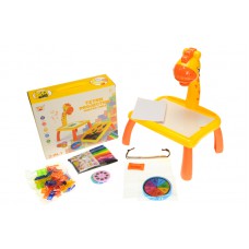 Дитячий стіл для малювання "жираф" з проектором у коробці 28*11, 5*23, 5см 2200-2