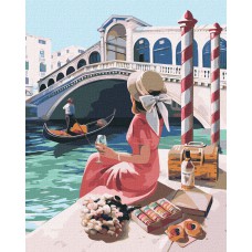 Картина за номерами  "чарівна венеція" 40х50см кно2568