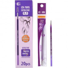 Стрижень для ручки "пише-стирає", фіолетовий, індивід. Уп, товщина 0, 5 мм. До ручки cr-707f 20шт у коробці