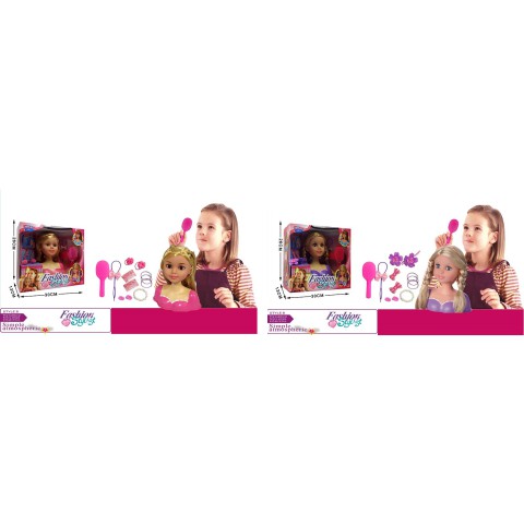 Голова для зачісок гребінець шпильки (В асортименті) 2813D/2813E