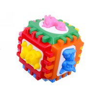 Логічний куб-сортер із вкладками, 14x14x14 см, 50-001