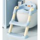Сидіння для унітазу дитяче Bimbo, блакитне, зі сходами та ручками