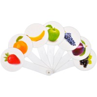 Віяло Кольори та фрукти, 2 шт. в упаковці