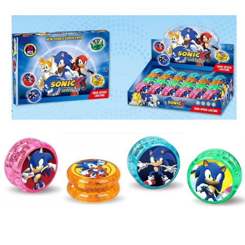 Йо-йо Sonic, 5.5 см, світло, на батарейках, 28.5x20x6 см (В асортименті)