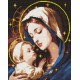 Алмазна мозаїка на підрамнику Любов матері з АВ стразами Ideyka 40×50 см AMO7971