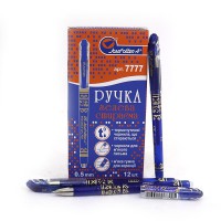 Ручка пиши-стирай, товстий наконечник, синя, 12 шт. 7777BL