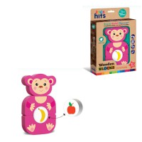 Дерев’яна іграшка Мавпочка, 4 деталі, 18.5x27.9x3 см, KH20/002