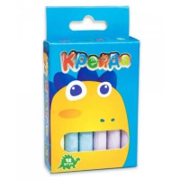 Крейда маленька кругла, 12 штук, різнокольорова, Стратег