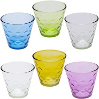 Стакан скло кольоровий 200 мл набір 6 шт XCYDB