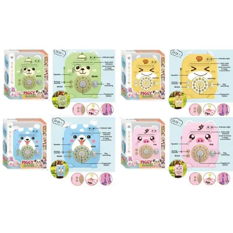 Банківський термінал Labubu, 21x19x10 см, сейф, звук, світло, YY-47J-K-L-I