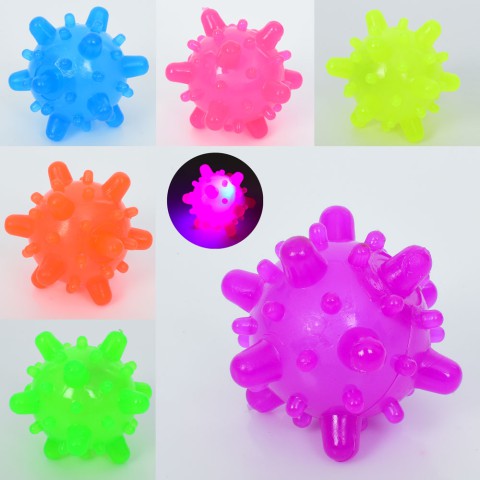 М'яч дитячий, 7 см, світло, на батарейках (В асортименті)