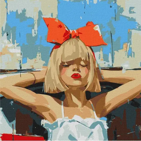 Набір для розпису по номерах І нехай весь світ зачекає, Ideyka, 50x50 см, КНО8574