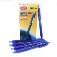 Ручка автоматична масляна Beifa, 0.5 мм, синя, 12 шт.