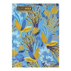 Записная книжка Floristica, А5, 96 листов, клетка, твердая обложка, голубая