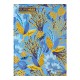 Записна книжка Floristica, А5, 96 арк., клітинка, тверда обкладинка, блакитна
